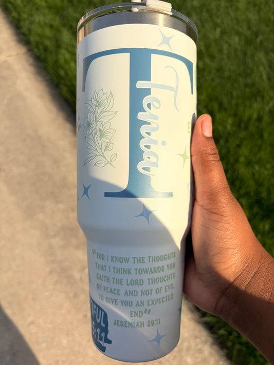 God Says You Are 40 oz Custom Tumbler